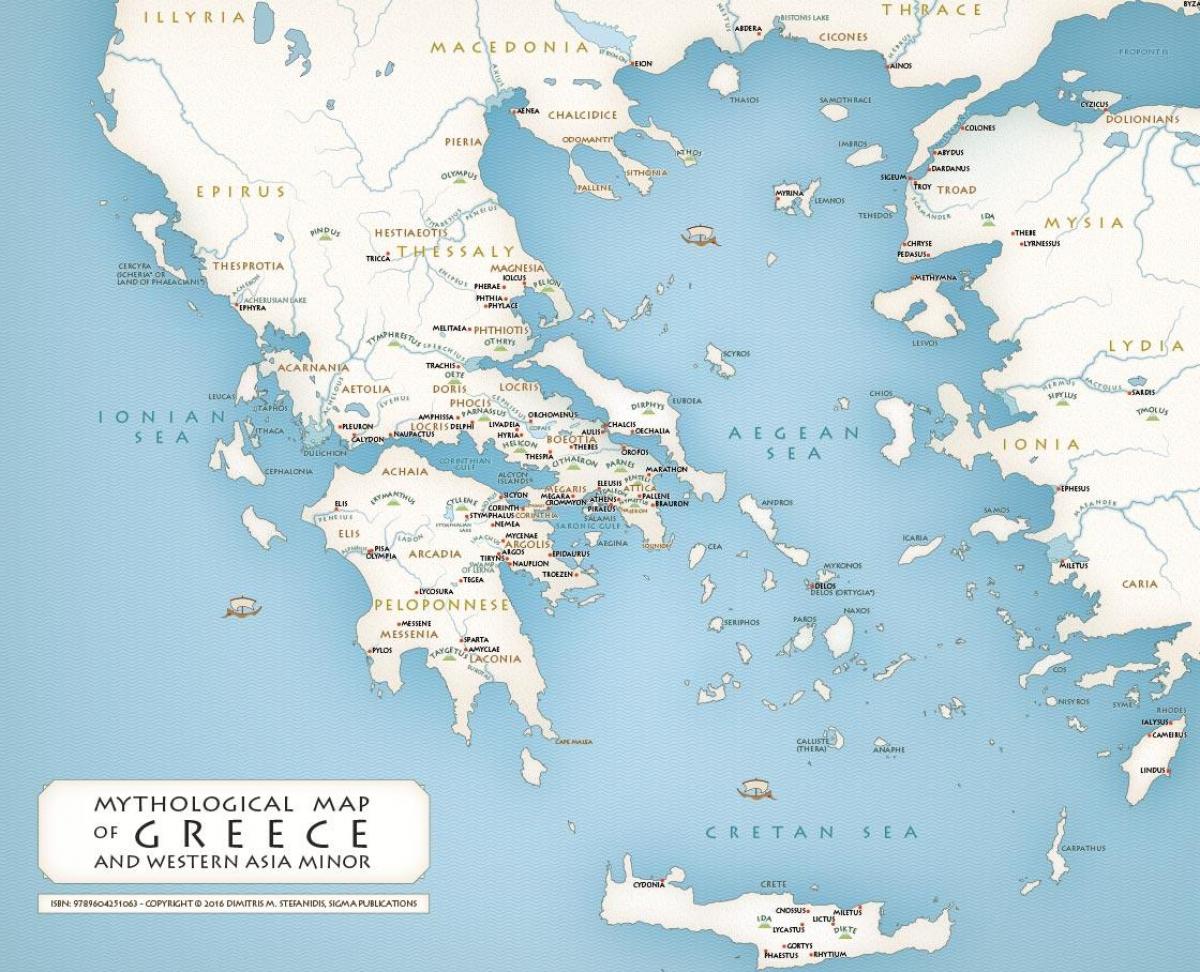 Историческая карта Греции