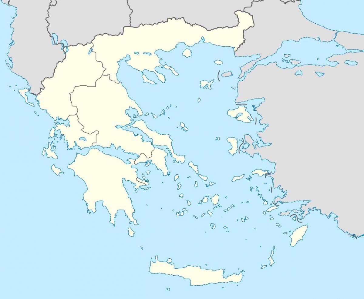 пустая карта Греции