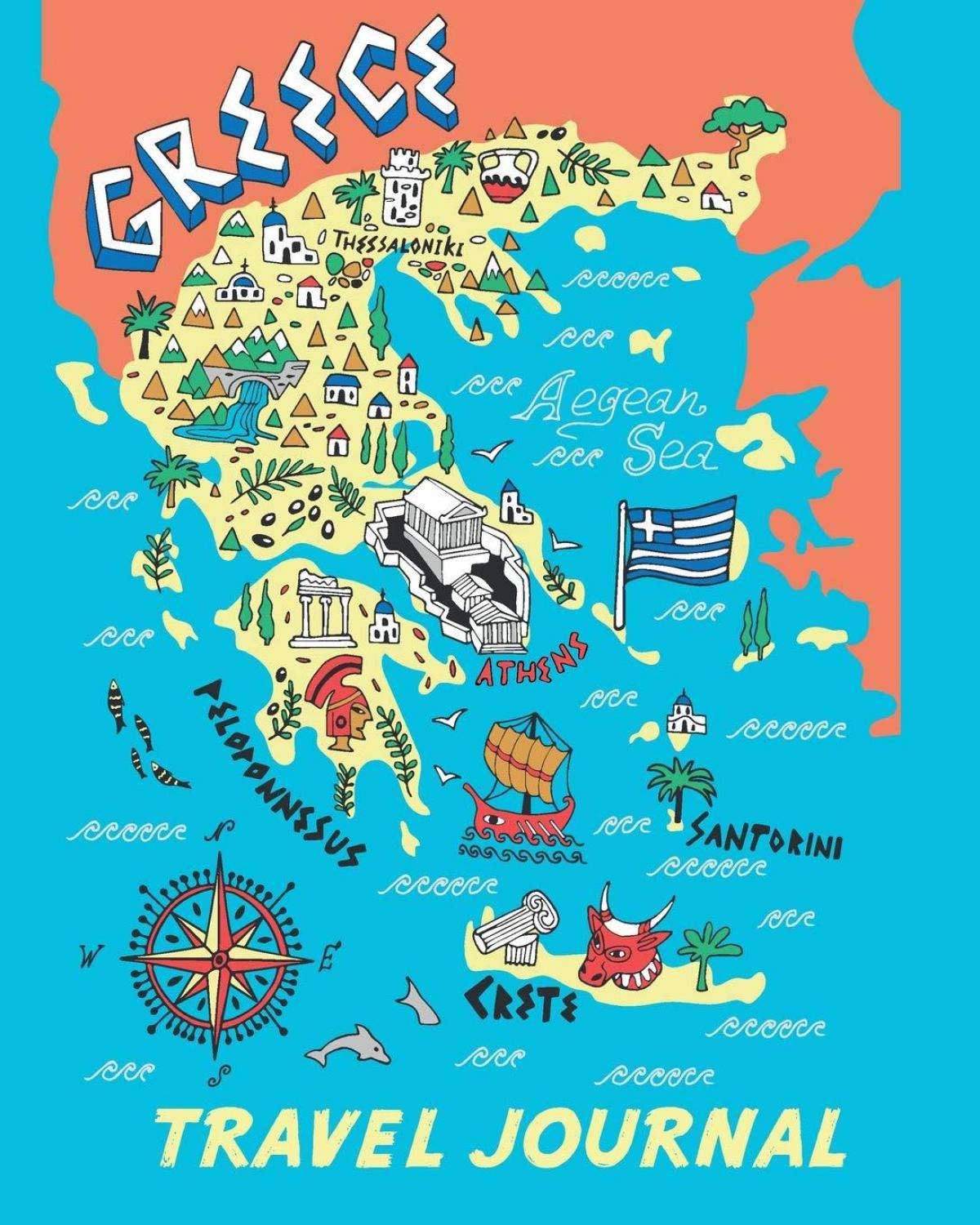 туристическая карта Греции