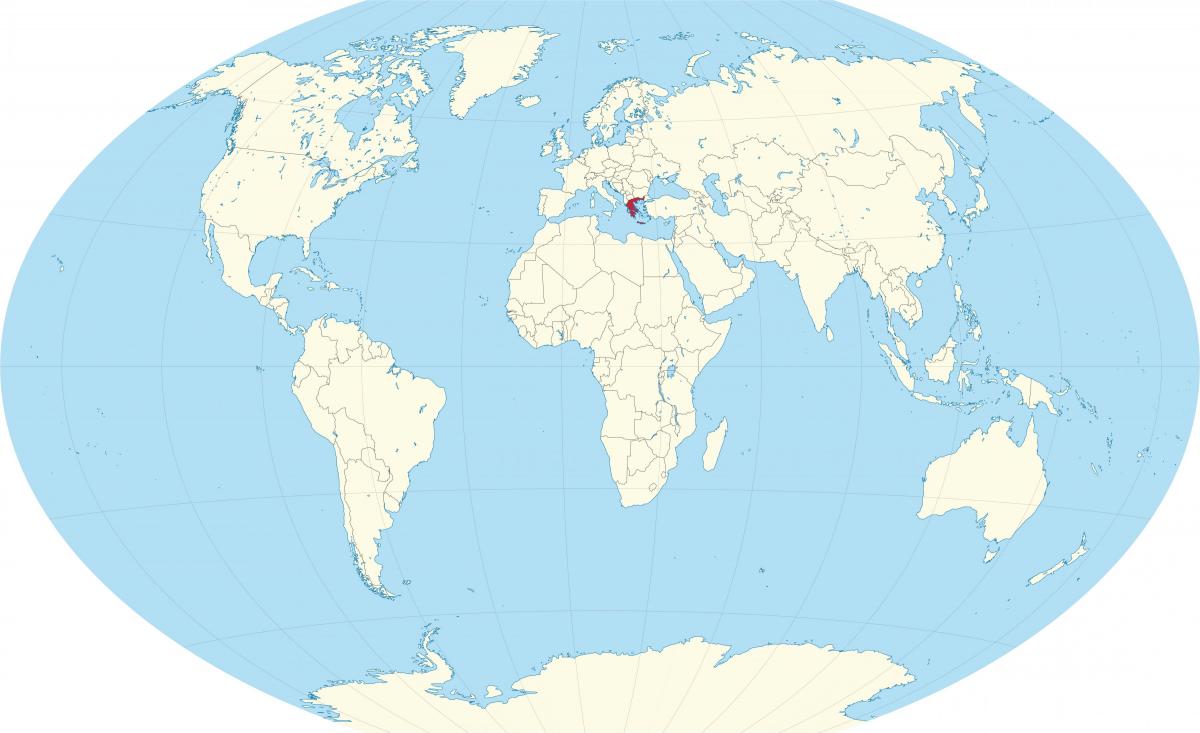местоположение Греции на карте мира