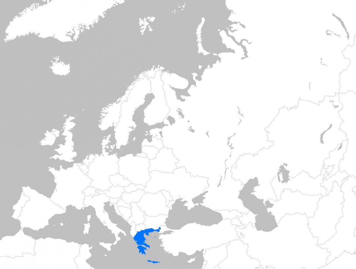 расположение Греции на карте Европы
