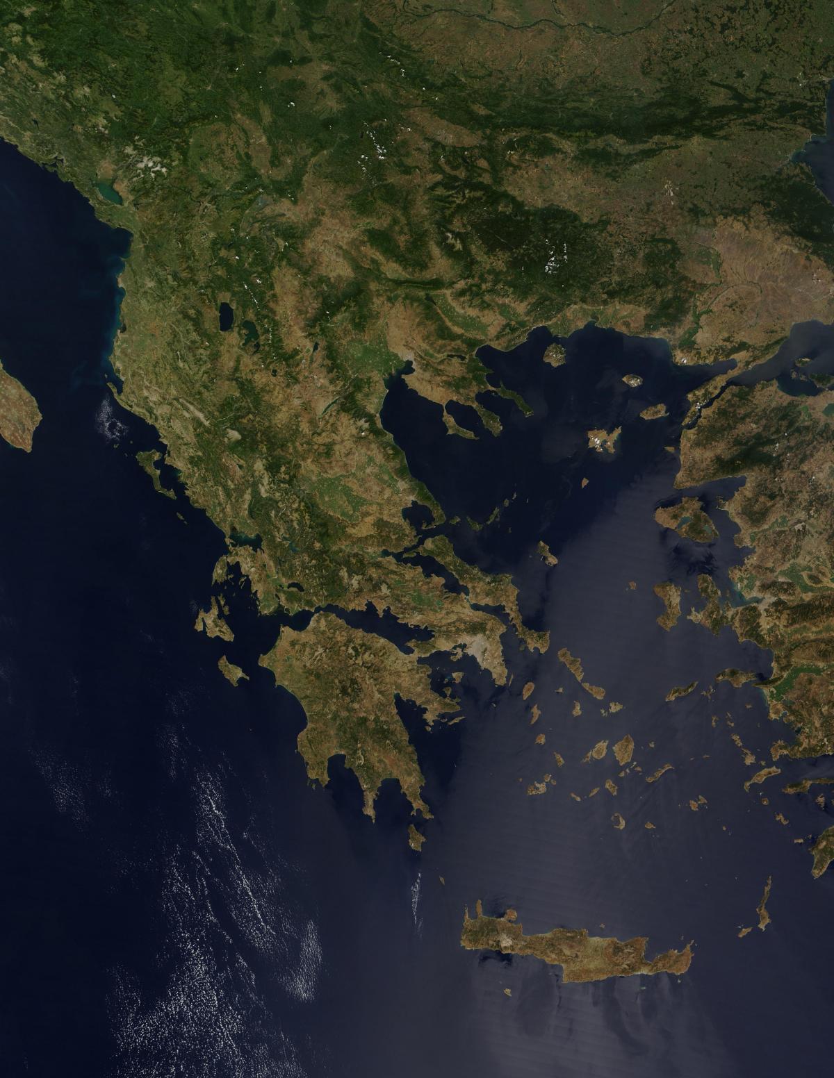 карта неба Греции